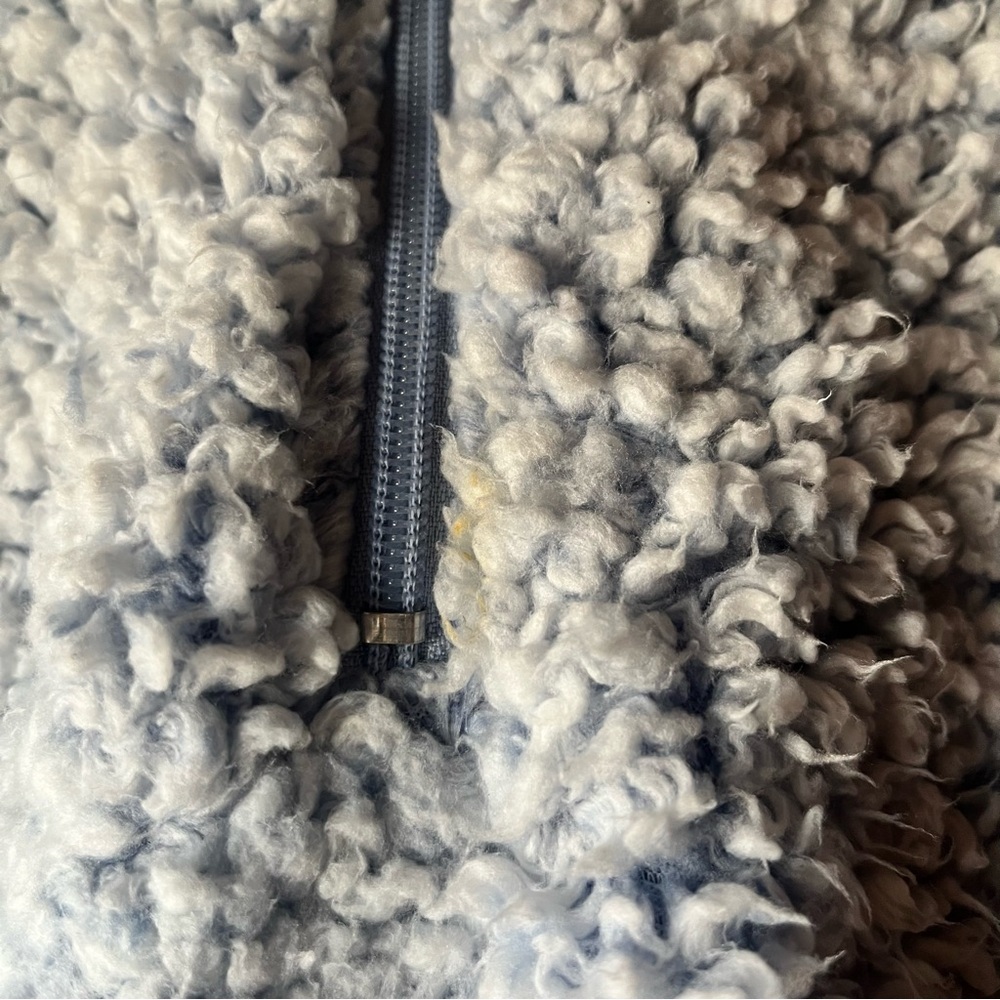 Weatherproof Vintage Women’s Blue Cozy Sherpa Quarter Zip Pullover - Picture 7 of 16